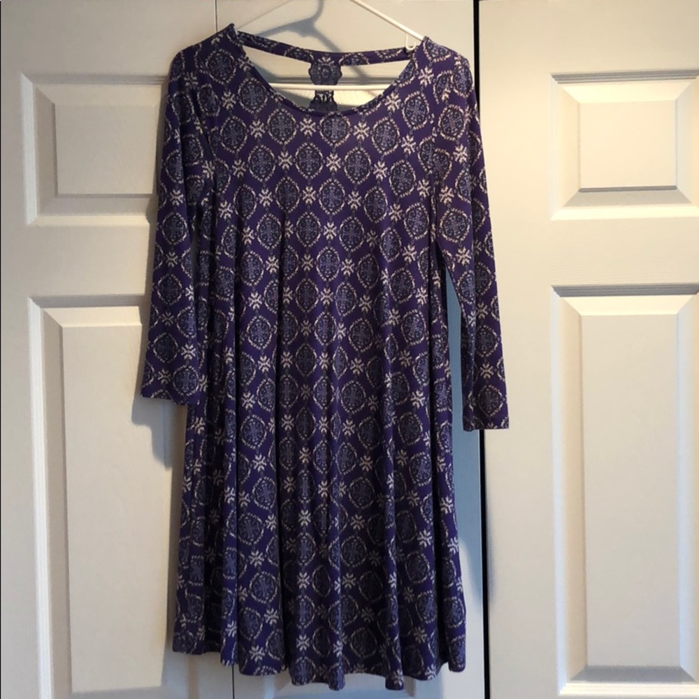 Purple flowy dress